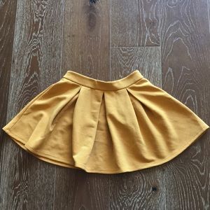 Mustard color skirt